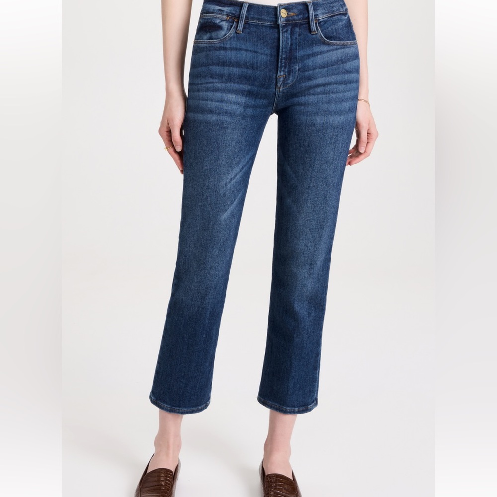 Frame le high straight jeans